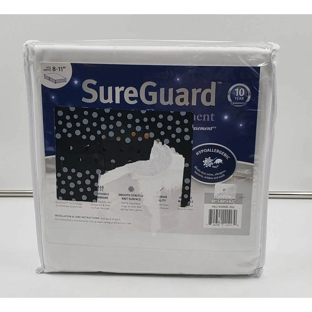 SureGuard Queen Size 100 Waterproof Spring Encasement